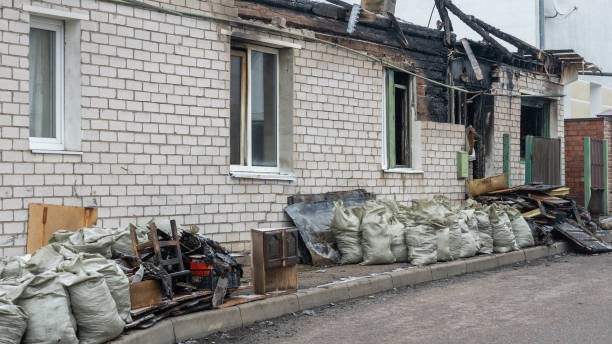 Professional Fire Damage Removal technician working in Spicewood, TX